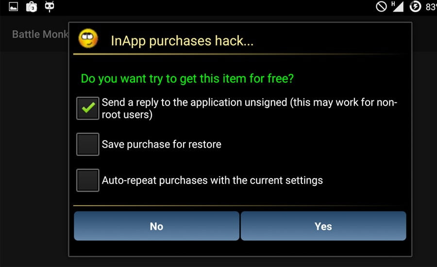 in app purchase hack