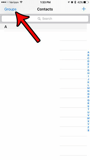 Return to your iPhone and open the contacts app