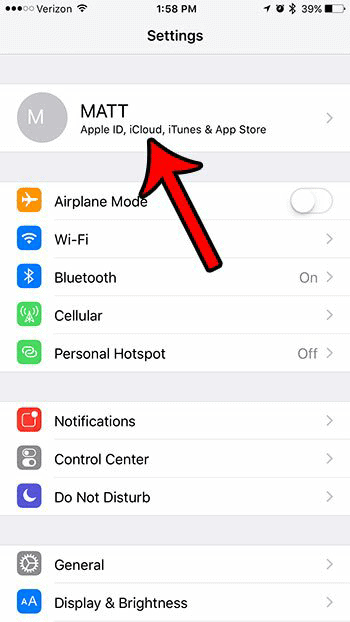 disable iCloud account from iphone 2