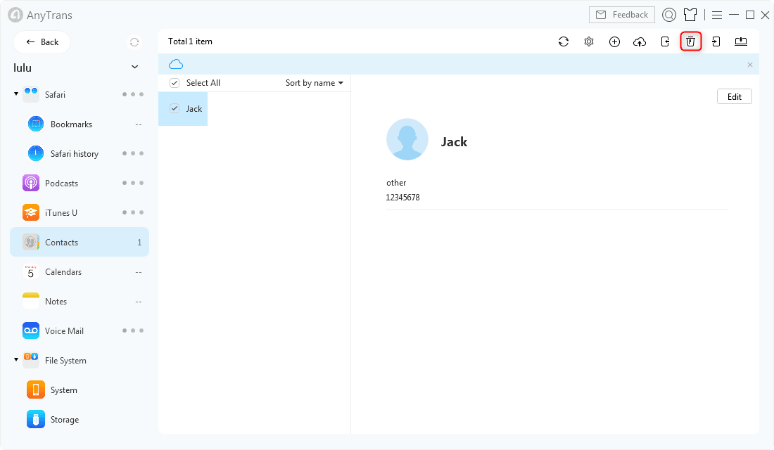 delete all contacts at once 3