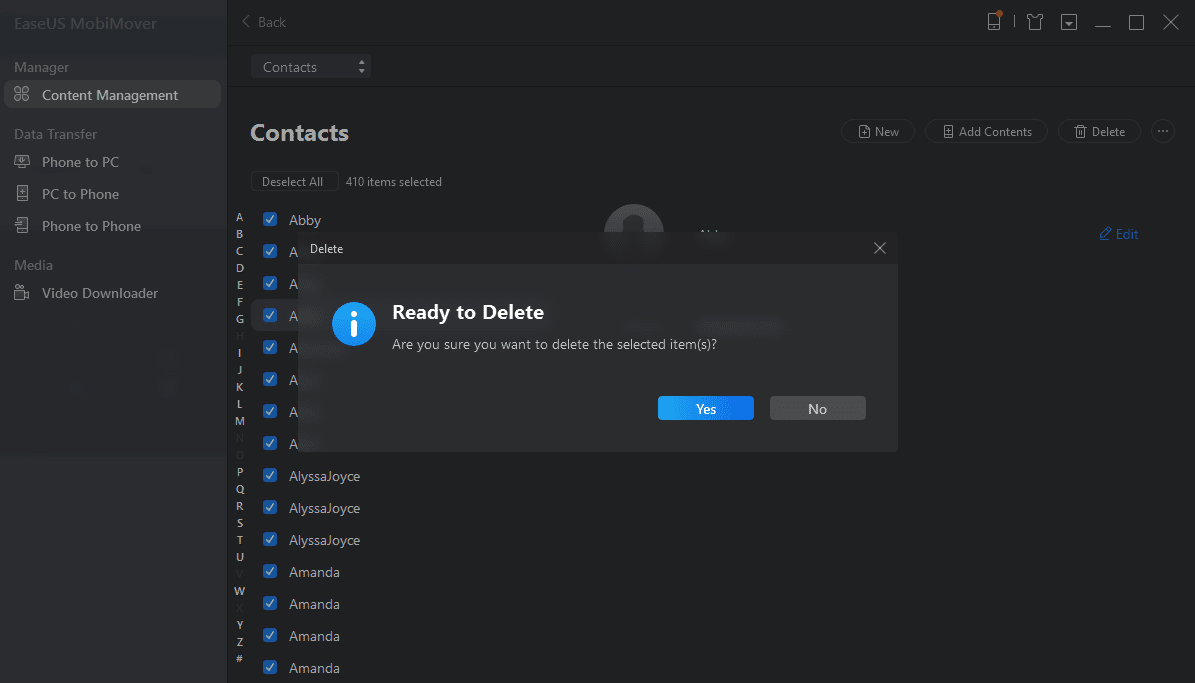 Delete all contacts from your iPhone X 3