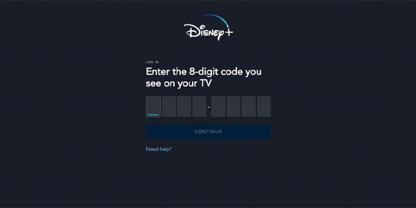 disneyplus.com login/begin code