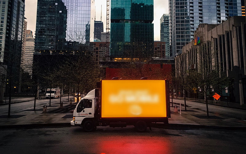 billboard truck