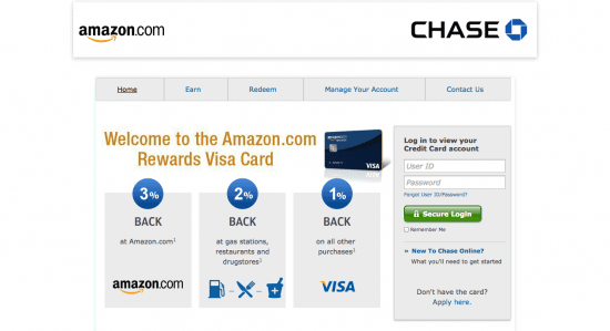 Chase Amazon Credit Card Login 1