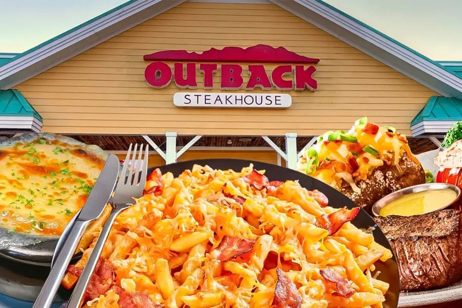 Outback Steakhouse menu with prices